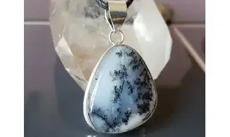Dendrite Opal & 925 Silver plated