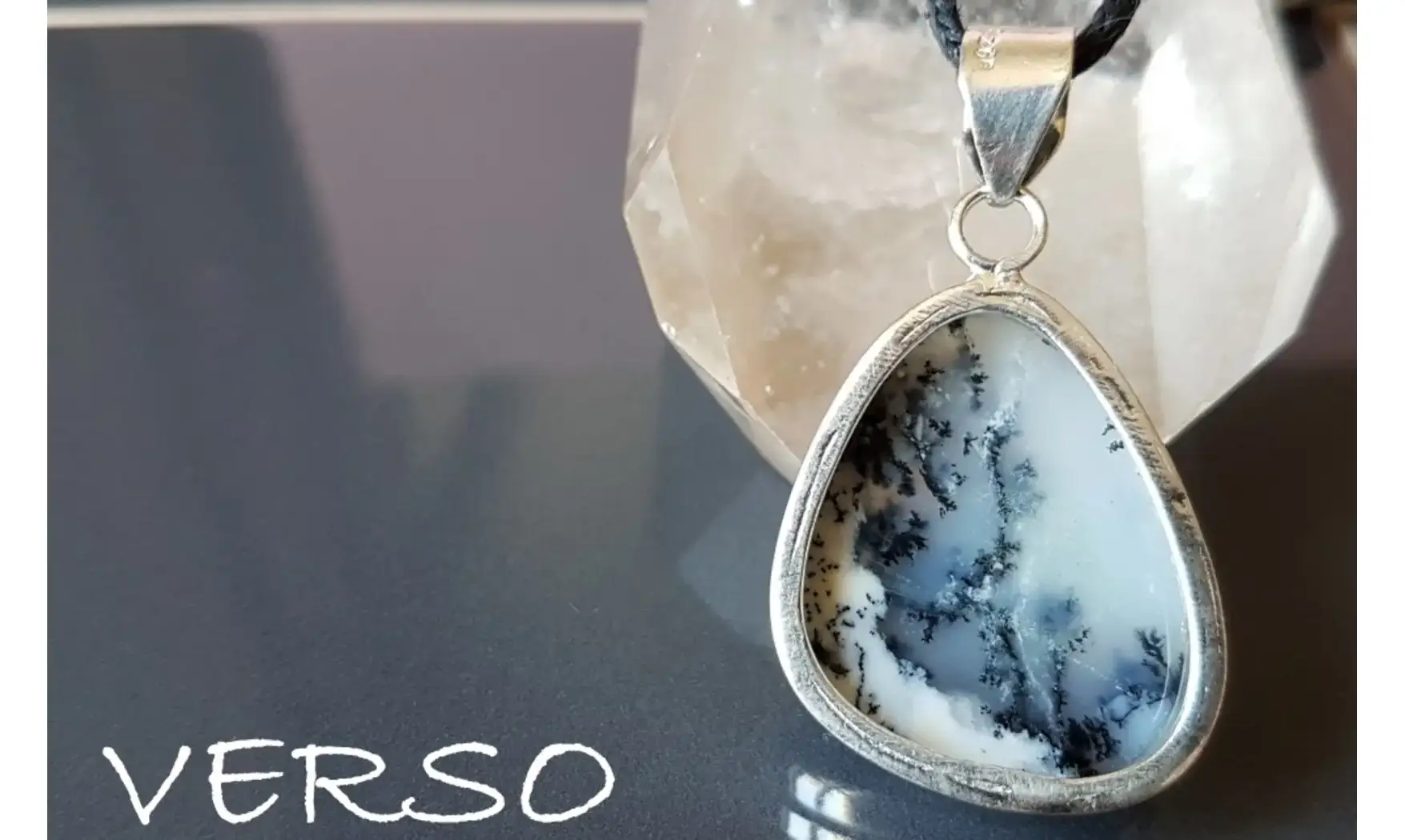 Dendrite Opal & 925 Silver plated