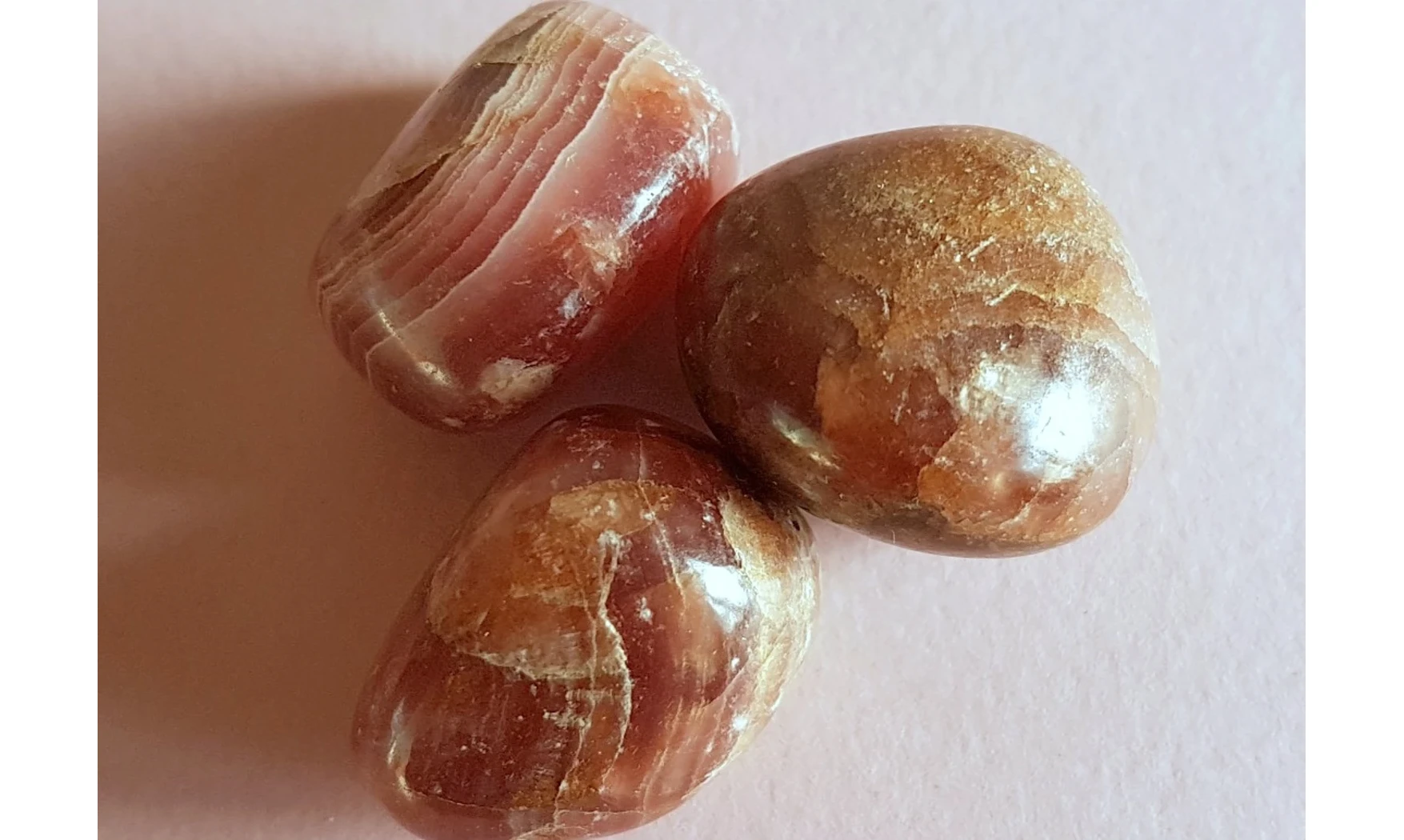 Rhodochrosite pierre roulée