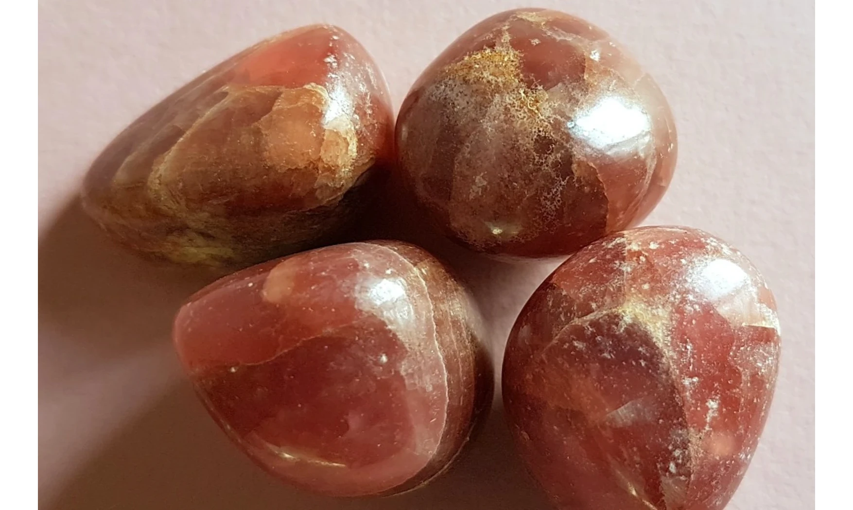 Rhodochrosite pierre roulée