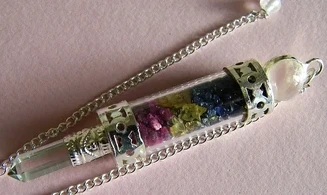 Saphir pierre Pointe Cristal Pendule