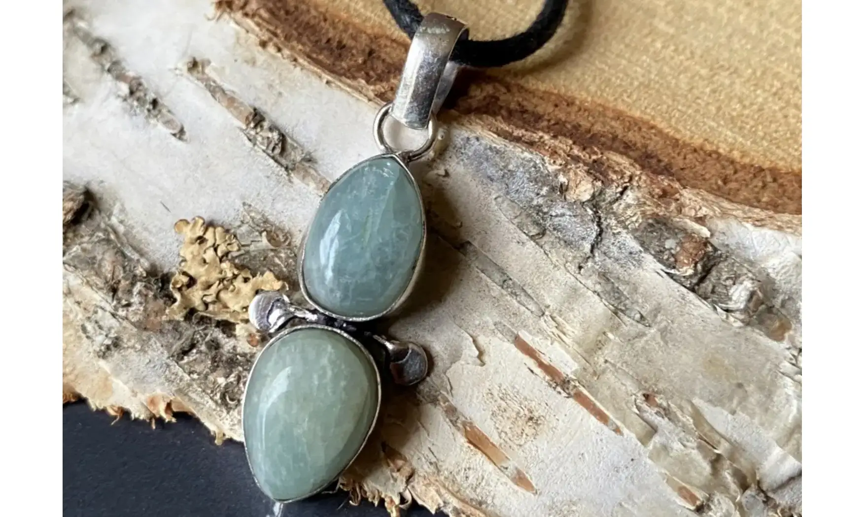 Aquamarine & 925 Silver plated pendant 4