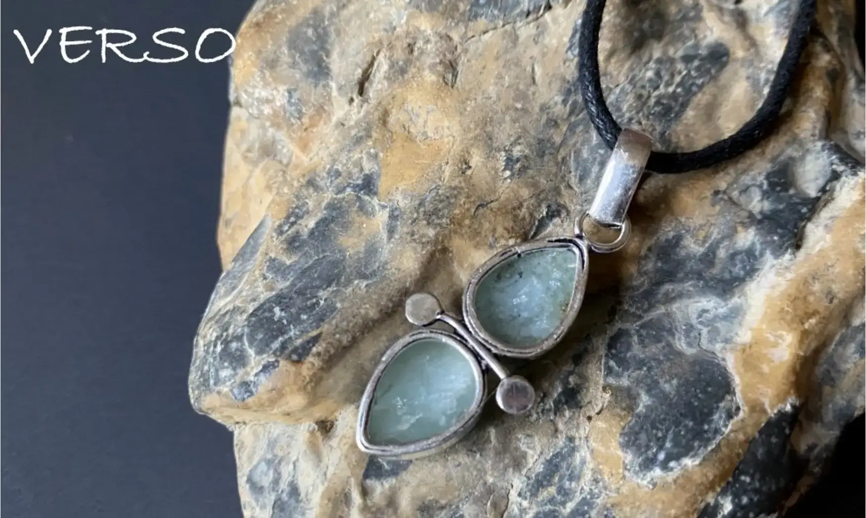 Aquamarine & 925 Silver plated pendant 4