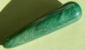 Fuchsite verte Bâton Massage pierre