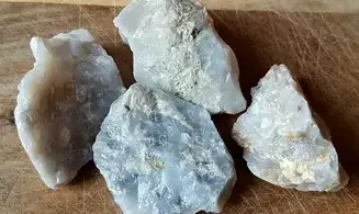Calcédoine Bleue Pierre Brute