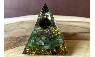 Green Aventurine Pyramid Orgonite