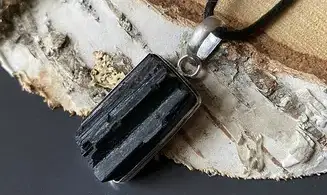 Tourmaline noire pendentif & Argent