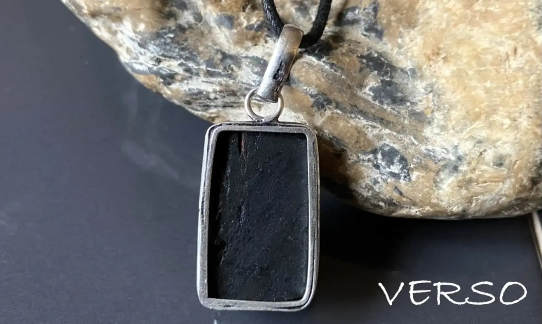 Tourmaline noire pendentif & Argent