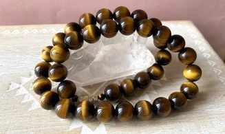 Tiger Eye Round beads Necklace