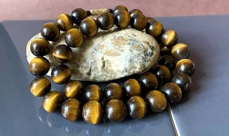 Tiger Eye Round beads Necklace