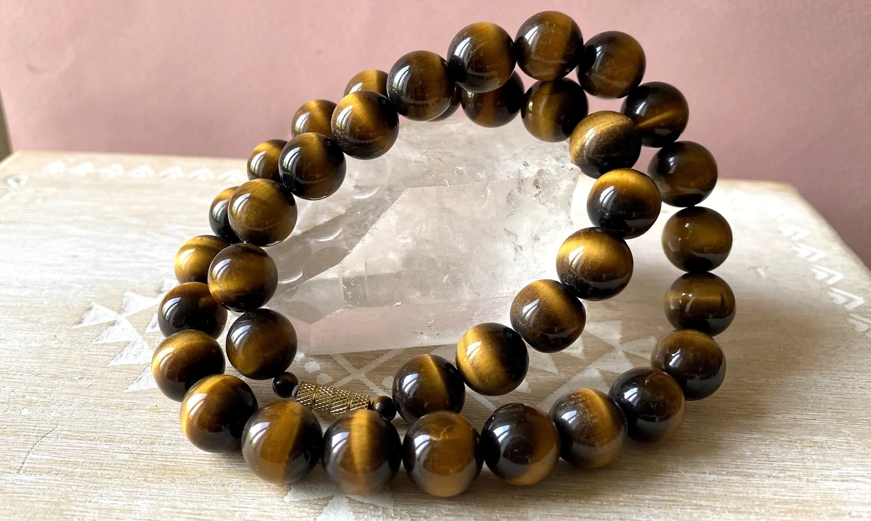 Tiger Eye Round beads Necklace