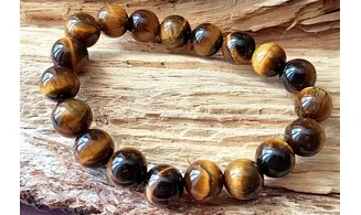 Oeil de Tigre pierres Boules bracelet