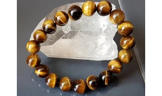 Oeil de Tigre pierres Boules bracelet