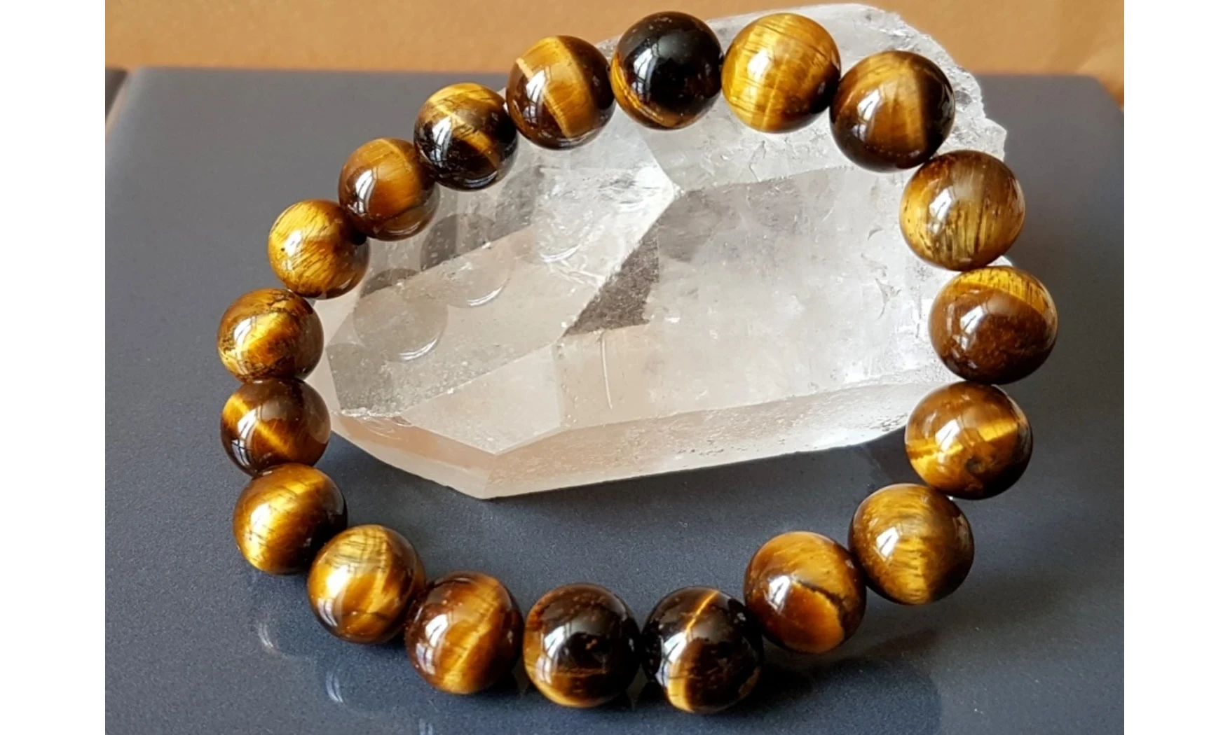 Oeil de Tigre pierres Boules bracelet