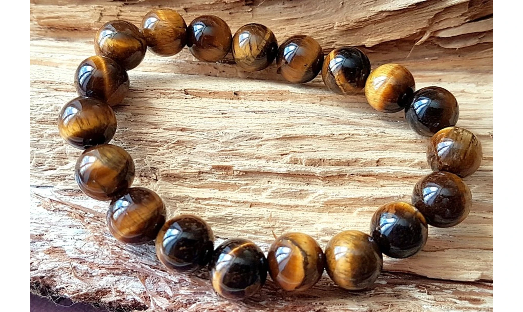 Oeil de Tigre pierres Boules bracelet