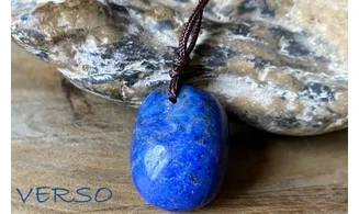 Lapis Lazuli pierre percée 2 pendentif