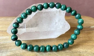 Malachite pierres Boules bracelet
