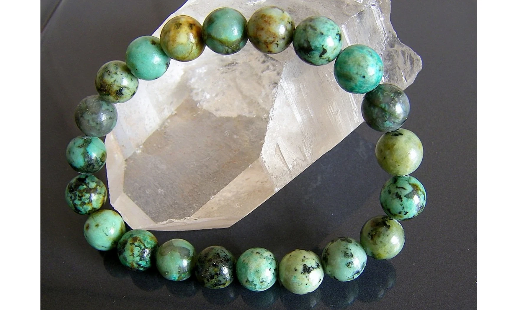African Turquoise Round beads bracelet