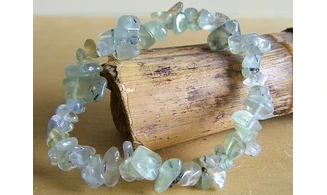 Préhnite pierres Baroque bracelet