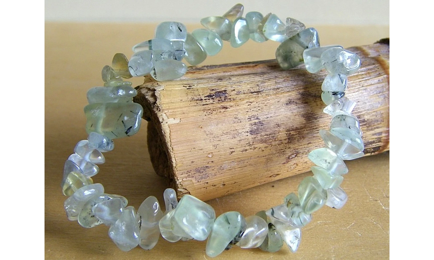 Préhnite pierres Baroque bracelet
