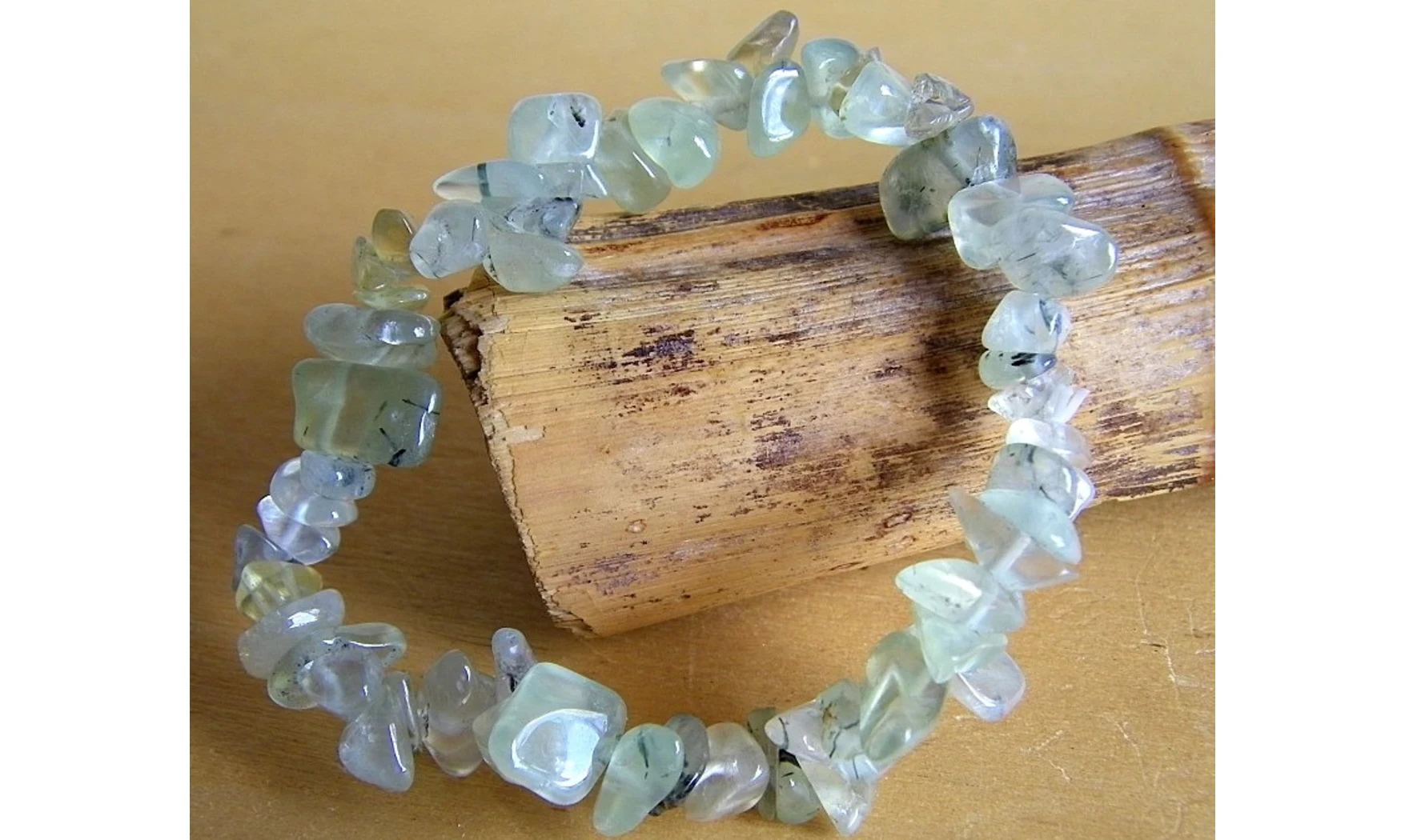 Préhnite pierres Baroque bracelet