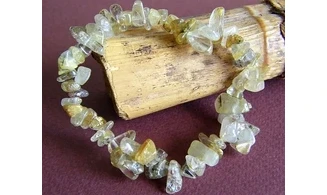 Quartz rutile pierres Baroque bracelet