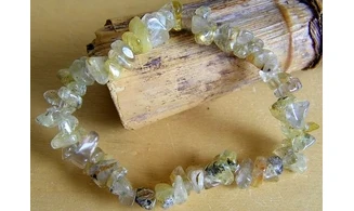 Quartz rutile pierres Baroque bracelet