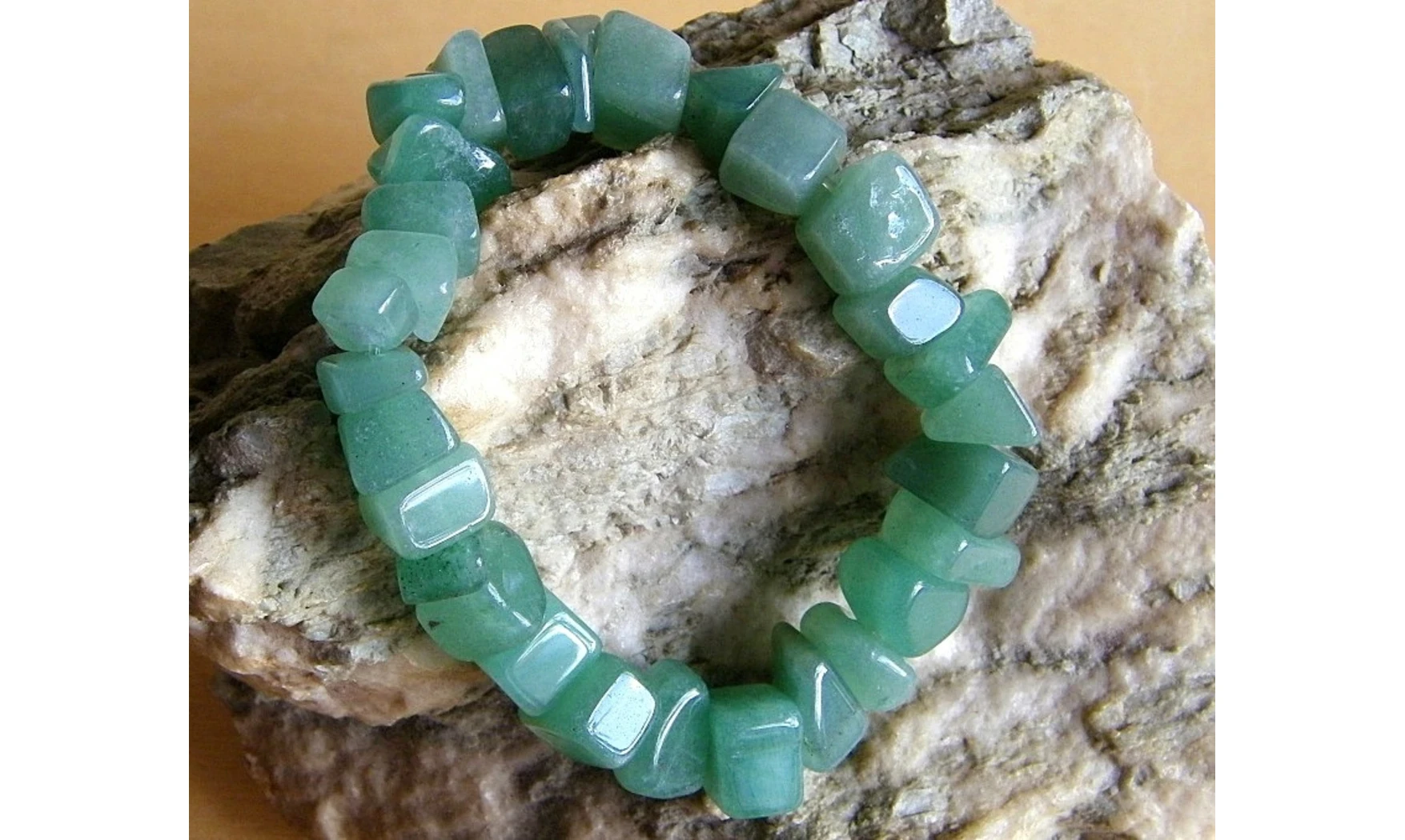 Aventurine verte bracelet pierres