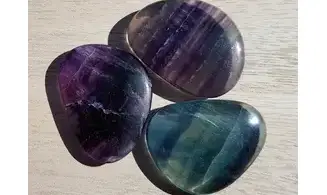 Fluorine multicolore Galet plat