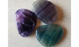 Fluorine multicolore Galet plat