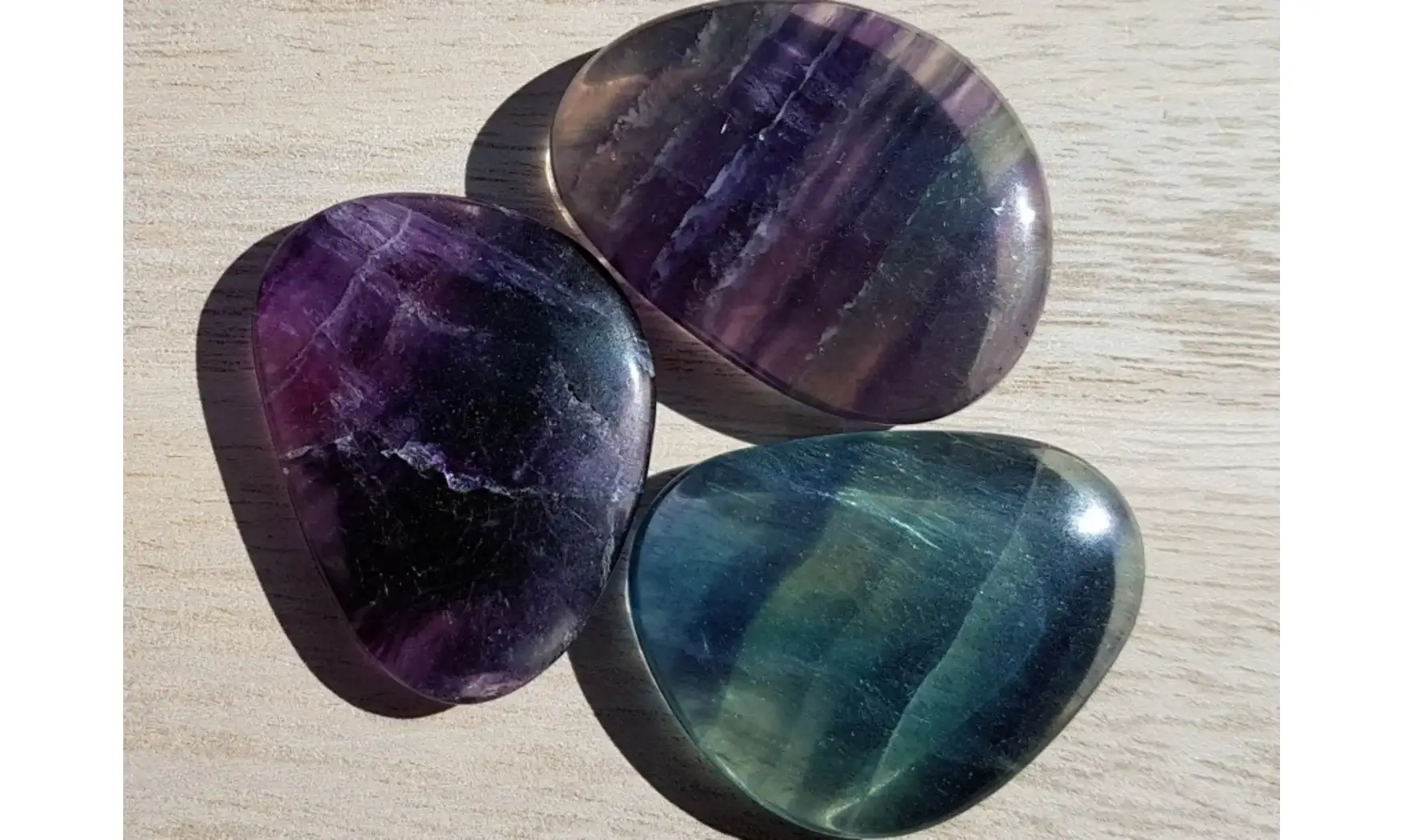 Fluorine multicolore Galet plat