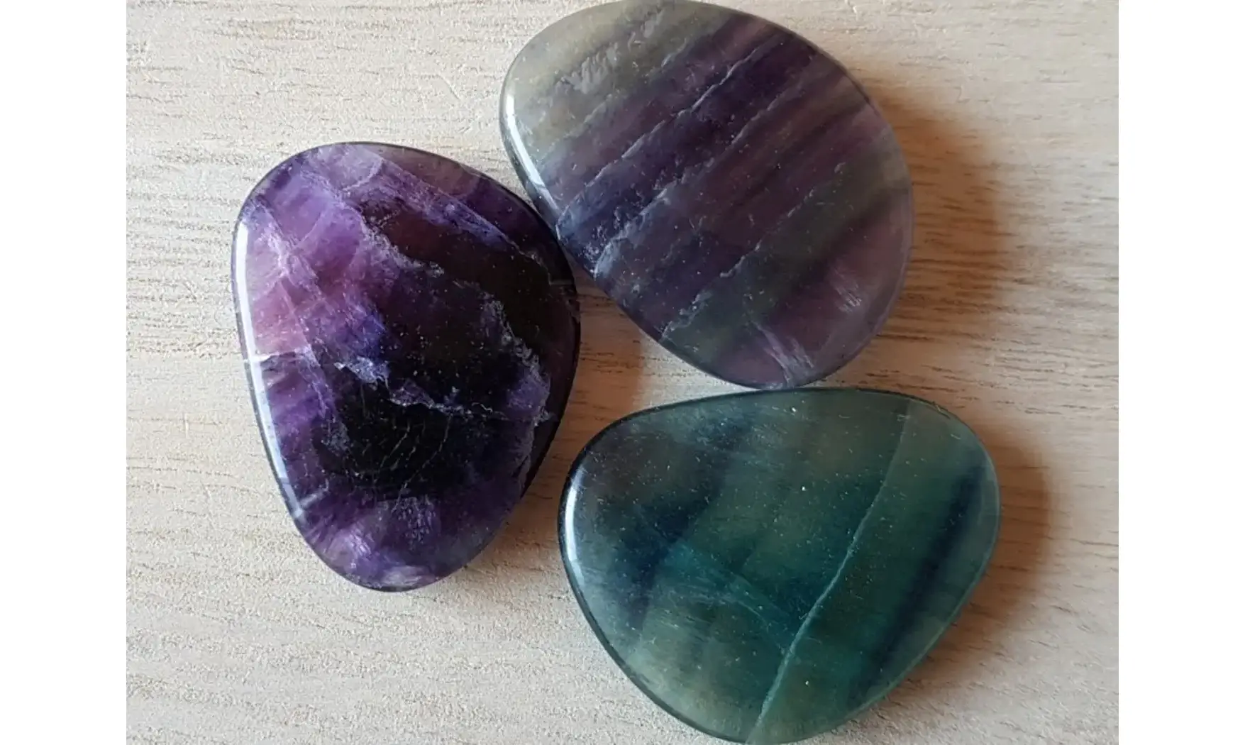 Fluorine multicolore Galet plat