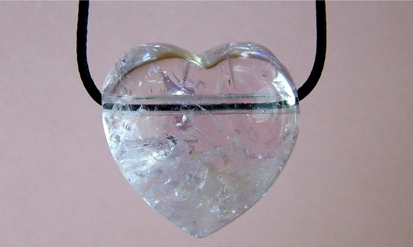 Améthyste Coeur pierre pendentif