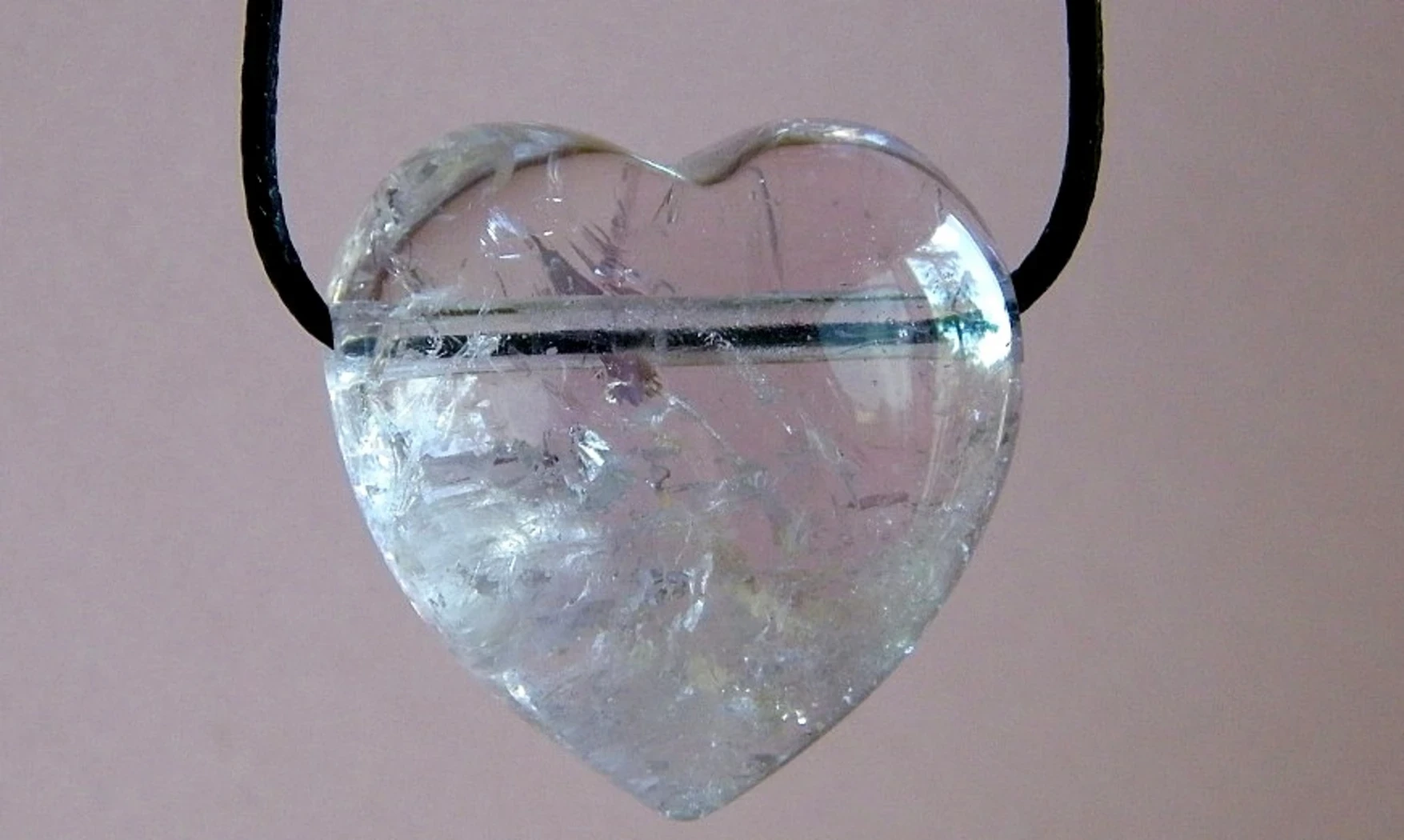 Améthyste Coeur pierre pendentif