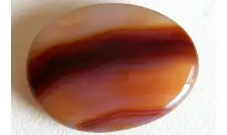 Cornaline Galet pierre plate