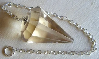 Natural Citrine faceted cone pendulum