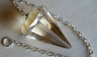 Natural Citrine faceted cone pendulum