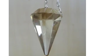 Citrine naturelle pierre pendule cône
