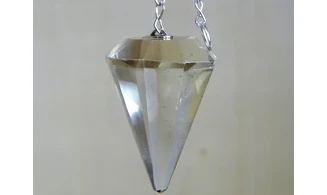 Citrine naturelle pierre pendule cône
