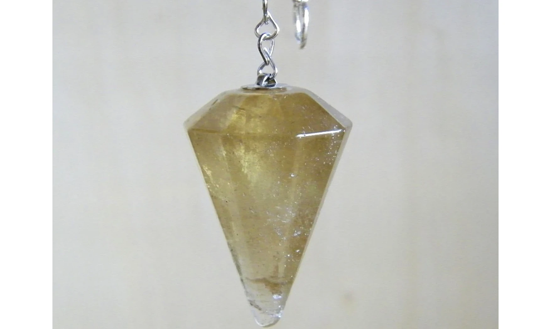 Citrine naturelle pierre pendule cône