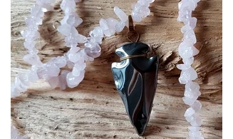 Rose Quartz / Hematite Necklace