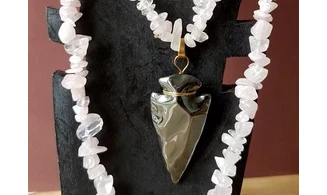 Rose Quartz / Hematite Necklace