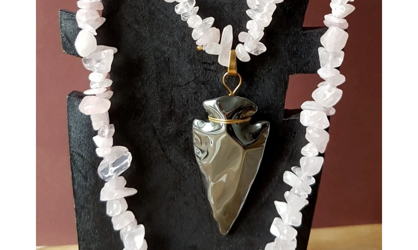 Rose Quartz / Hematite Necklace