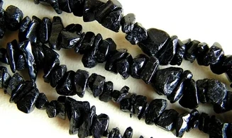 Black Tourmaline Chips Necklace