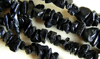 Black Tourmaline Chips Necklace