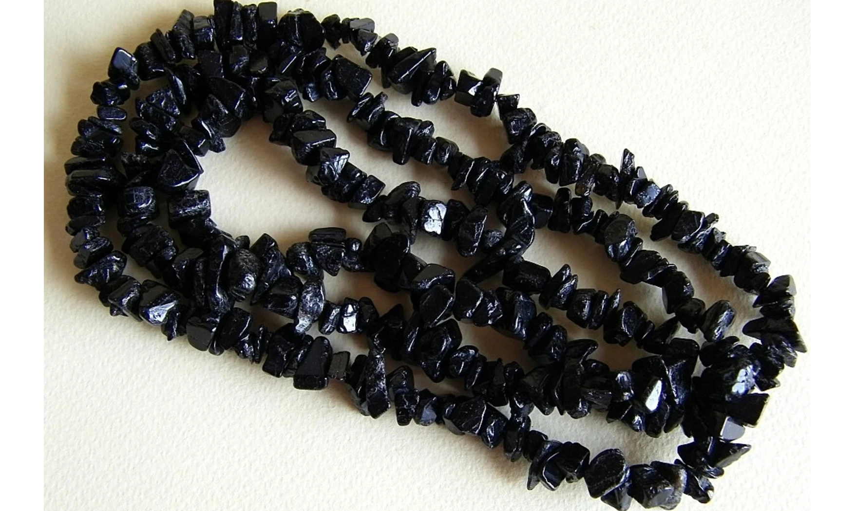 Black Tourmaline Chips Necklace