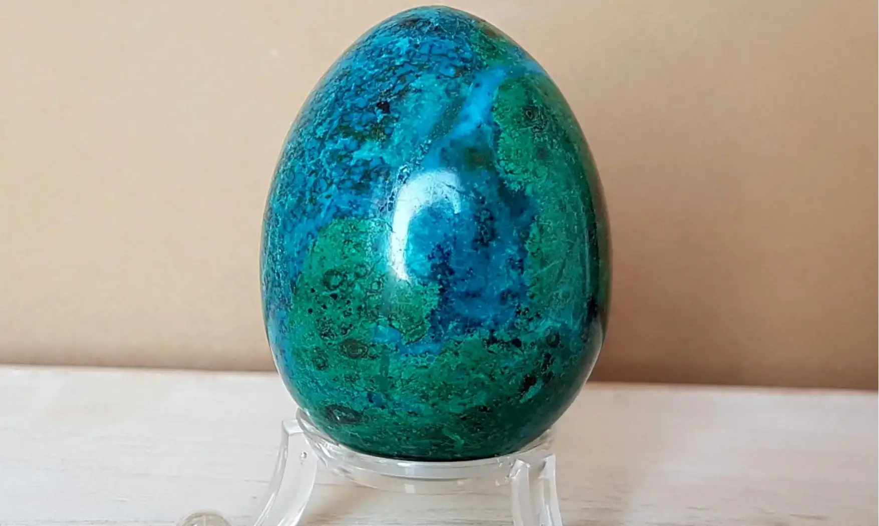 Chrysocolla stone Egg
