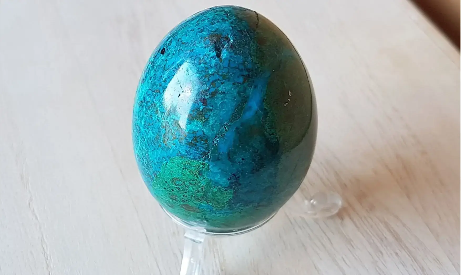 Chrysocolla stone Egg