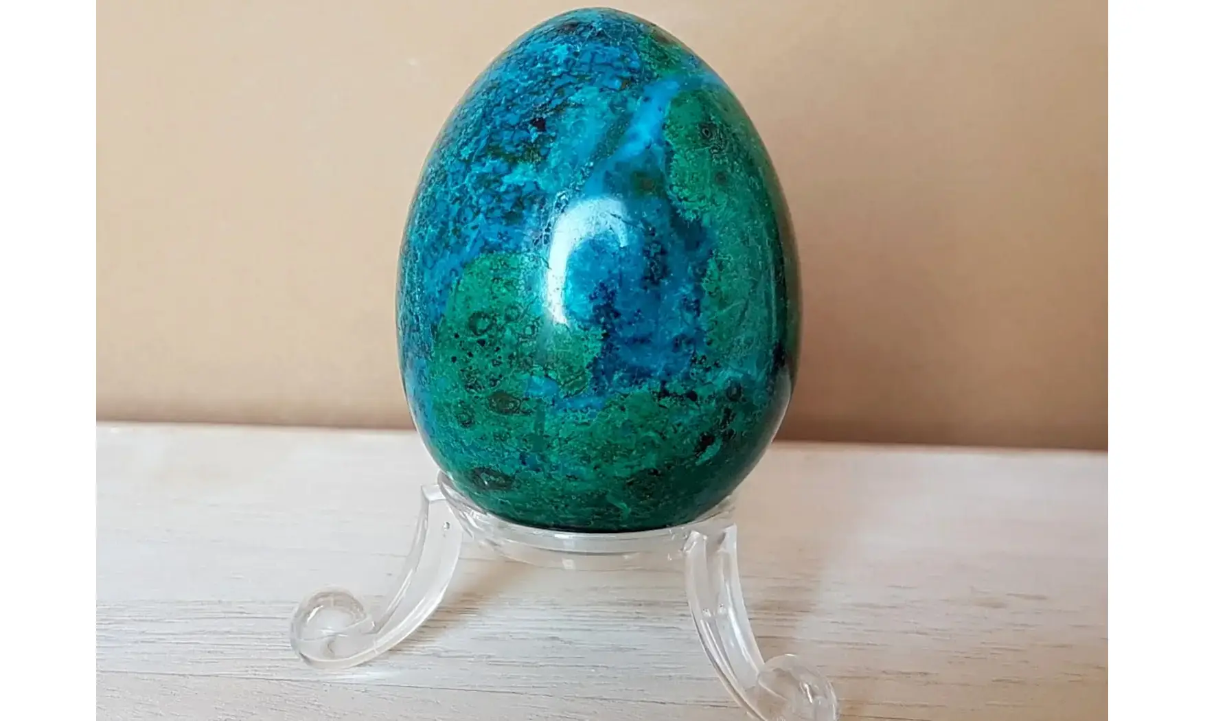Chrysocolla stone Egg