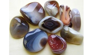 Agate de Botswana pierre roulée